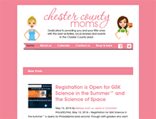 Tablet Screenshot of chestercountymoms.com
